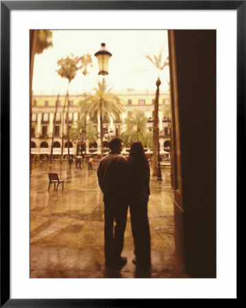Couple At Gothic Square, Plaza Reial, Barcelona, Spain by Stuart Westmoreland Pricing Limited Edition Print image