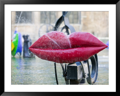Detail Of The Stravinski Fountain, Beaubourg, Paris, France by Walter Bibikow Pricing Limited Edition Print image