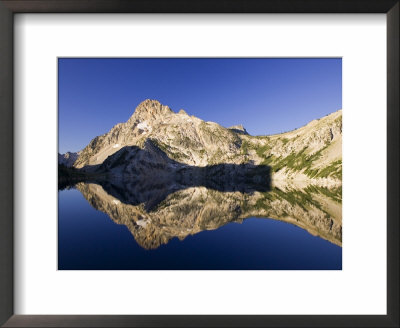 Mt Regan Reflects In Sawtooth Lake, Idaho, Usa by Chuck Haney Pricing Limited Edition Print image