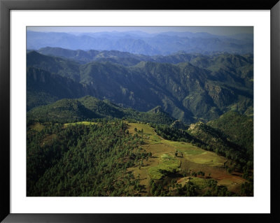 Tarahumara Indian Farms Atop A Mountain In The Copper Canyon Region Of Mexico by Phil Schermeister Pricing Limited Edition Print image