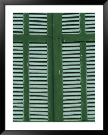 Green And White Shutters by Steve Raymer Pricing Limited Edition Print image