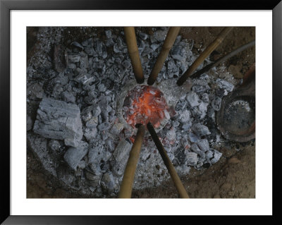 Archaeologists Use A Copper Age Method To Make Copper From Copper Ore by Kenneth Garrett Pricing Limited Edition Print image