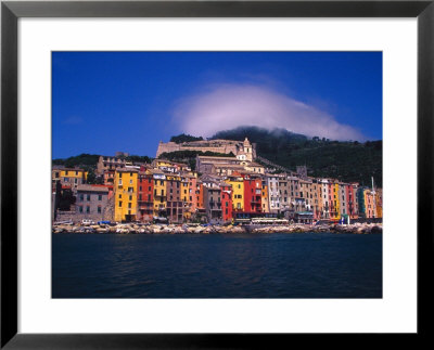 Colorful Buildings On Waterfront Of Portovenere, Italy by Julie Eggers Pricing Limited Edition Print image