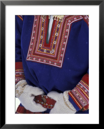 Lapp Costume, Lappland, Finland by Nik Wheeler Pricing Limited Edition Print image
