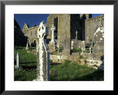 Graveyard In Quin Abbey, County Clare, Ireland by William Sutton Pricing Limited Edition Print image