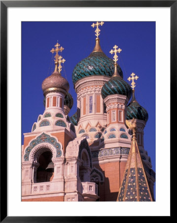 Russian Orthodox Cathedral In Nice, Cote D'azur, France by Nik Wheeler Pricing Limited Edition Print image