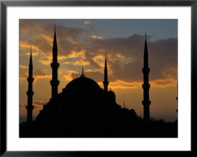 Blue Mosque At Night, Istanbul, Turkey by Keren Su Pricing Limited Edition Print image