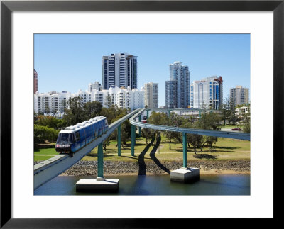 Monorail By Jupiters Casino, Broadbeach, Gold Coast, Queensland, Australia by David Wall Pricing Limited Edition Print image