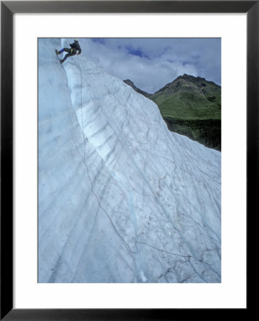 Ice Climbing On Root Glacier In Wrangell-St. Elias National Park, Alaska, Usa by Jerry & Marcy Monkman Pricing Limited Edition Print image