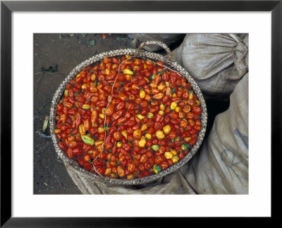 Hot Red Pepper At The Local Market, Madagascar by Michele Molinari Pricing Limited Edition Print image
