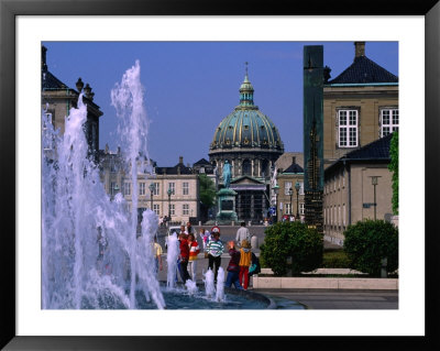 Amalienborg Palace (1749) And Fountains, Copenhagen, Denmark by Anders Blomqvist Pricing Limited Edition Print image