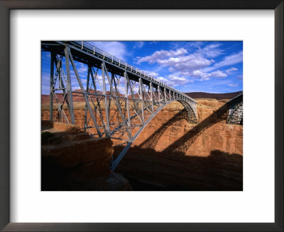Old (Left) And New (Right) Navajo Bridge, Crossing The Colorado River At Marble Canyon, Usa by Mark & Audrey Gibson Pricing Limited Edition Print image