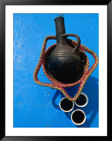Coffee Pot And Cups Seen From Above, Dahlak Kebir, Eritrea by Frances Linzee Gordon Pricing Limited Edition Print image