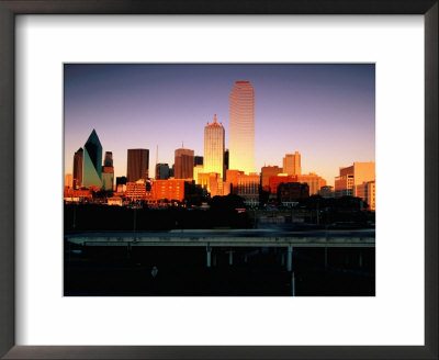 City Skyline At Sunset, Dallas, United States Of America by Richard Cummins Pricing Limited Edition Print image