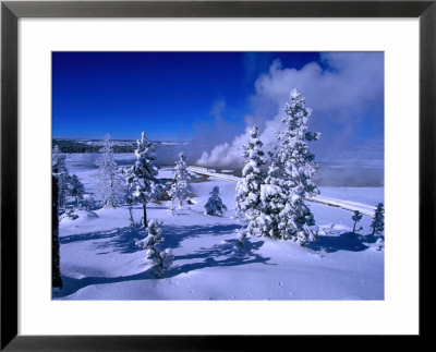 Fountain Paint Pots In Wintertime, Yellowstone National Park, Wyoming, Usa by Carol Polich Pricing Limited Edition Print image