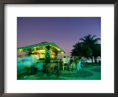 Copacobana Kiosk At Night, Rio De Janeiro, Brazil by Tom Cockrem Pricing Limited Edition Print image