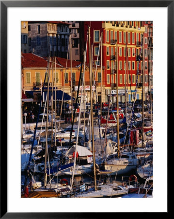 Boats In The Harbour At Bassin Lympia, Nice, France by Richard I'anson Pricing Limited Edition Print image