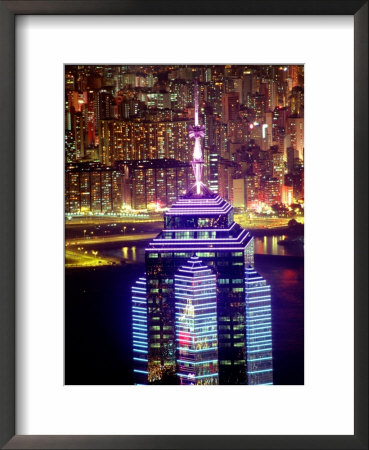 Hong Kong From Victoria Peak With The Center, China by Russell Gordon Pricing Limited Edition Print image