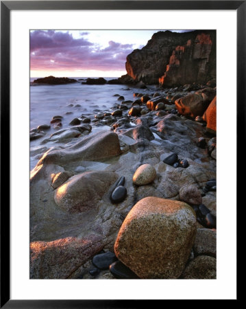 Seascape With Boulders, Cornwall, Uk by David Clapp Pricing Limited Edition Print image