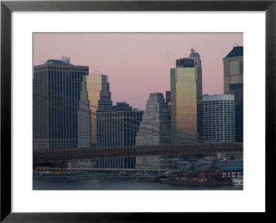 New York City Skyline At Dusk by Keith Levit Pricing Limited Edition Print image