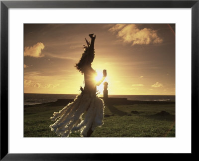 Polynesian Dancer, Ahu Tahai, Easter Island by Angelo Cavalli Pricing Limited Edition Print image
