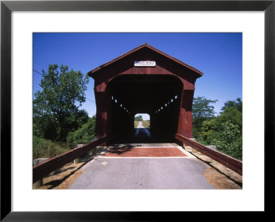 Swartz Covered Bridge, 1879, Little Sanousky by Bruce Leighty Pricing Limited Edition Print image