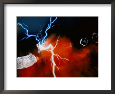 Art Work Of Space Probe, Galileo And Ligh by Scott Berner Pricing Limited Edition Print image