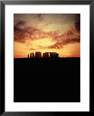Sunset Behind Stonehenge, England by Terry Why Pricing Limited Edition Print image