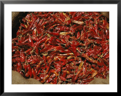 A Burlap Bag Full Of Red Hot Peppers by James P. Blair Pricing Limited Edition Print image