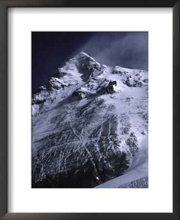 Mt. Everest From South With Dark Blue Sky, Nepal by Michael Brown Pricing Limited Edition Print image