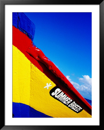 Fishing Boat Hull Detail, Basseterre, St. Kitts & Nevis by Richard Cummins Pricing Limited Edition Print image