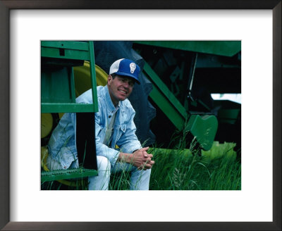 Wheat Farmer Taking A Break, Calgary, Canada by Rick Rudnicki Pricing Limited Edition Print image