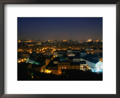 City At Dusk From Passegiata Del Gianicolo, Rome, Italy by Martin Moos Pricing Limited Edition Print image