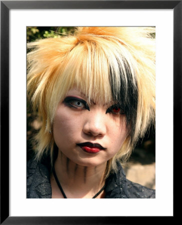 Goth Cos-Play-Zoku (Costume Play Gang), Meji Jingu Bridge, Harajuku, Tokyo, Japan by Greg Elms Pricing Limited Edition Print image