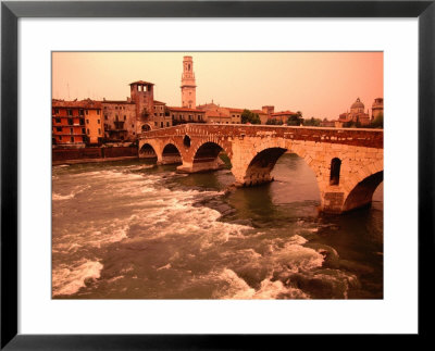 Ponte Di Pietra Over The Adige River, Verona, Italy by John Elk Iii Pricing Limited Edition Print image