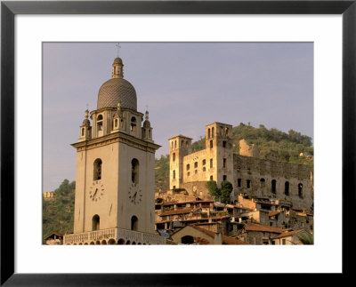 View Of Il Castelo Dei Doria, Dolceacqua, Riviera Di Ponente, Liguria, Italy by Walter Bibikow Pricing Limited Edition Print image