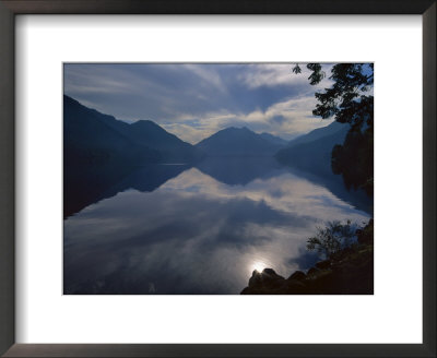Rising Run Reflects In Lake Crecent, Olympic National Park, Washington, Usa by Jerry Ginsberg Pricing Limited Edition Print image