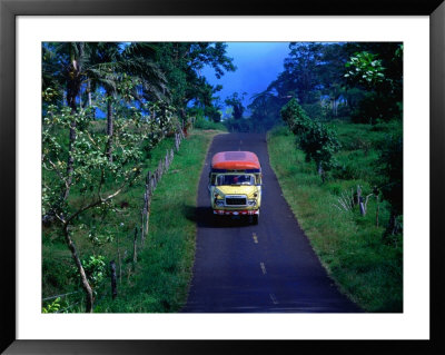 Bus On Country Road, Samoa by Peter Hendrie Pricing Limited Edition Print image