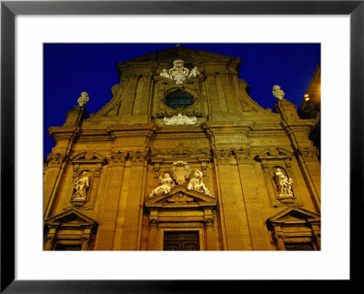 Baroque Facade Of Chiesa Di San Gaetano At Dusk, Florence, Tuscany, Italy by Glenn Beanland Pricing Limited Edition Print image