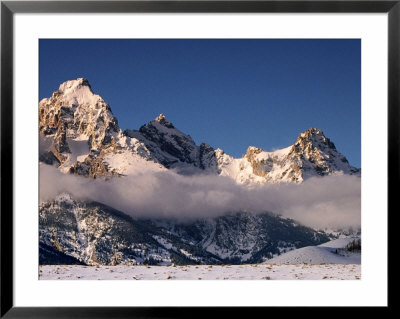 Teton Range In Winter, Grand Teton National Park, U.S.A. by Christer Fredriksson Pricing Limited Edition Print image