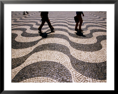People Crossing Praca Dom Pedro Iv (Rossio), Lisbon, Portugal by Martin Lladó Pricing Limited Edition Print image