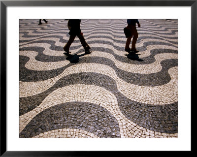 People Crossing Praca Dom Pedro Iv (Rossio), Lisbon, Portugal by Martin Llado Pricing Limited Edition Print image