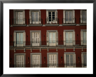 Balconies Overlooking Plaza Mayor, Madrid, Spain by Damien Simonis Pricing Limited Edition Print image