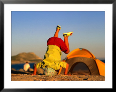 Boy Playing On Beach, Baja, Mexico by Philip & Karen Smith Pricing Limited Edition Print image