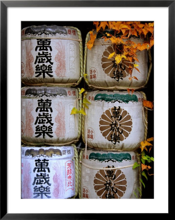 Stack Of Saki Barrels, Kanazawa, Japan by Frank Carter Pricing Limited Edition Print image