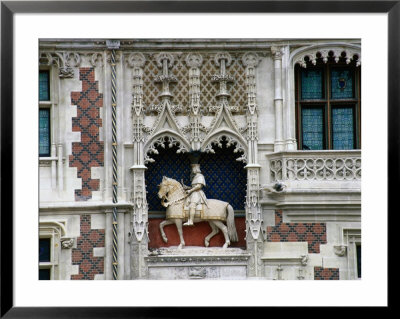 Statue Of Louis Xii On Chateau De Blois In The Loire Valley, Blois, France by Diana Mayfield Pricing Limited Edition Print image