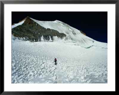 Mountaineer On Final Leg To Summit, Huayna Potosi, Bolivia by Woods Wheatcroft Pricing Limited Edition Print image