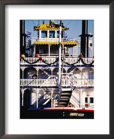 Creole Queen Boat On Mississippi River, Louisiana, Usa by Jon Davison Pricing Limited Edition Print image