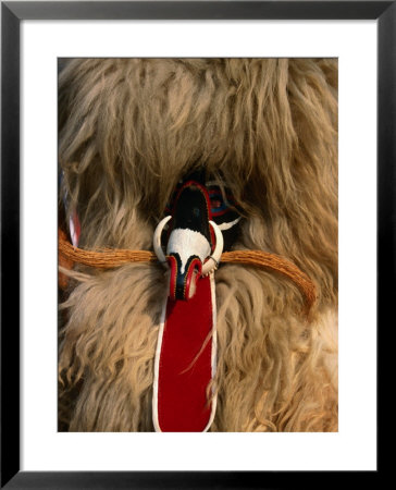 Detail Of A Kurent Mask At The Annual Kurentovanje Festival, Ptuj, Stajerska, Slovenia by Martin Moos Pricing Limited Edition Print image