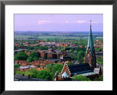 All Saints Church Spire And Cityscape, Lund, Skane, Sweden by Anders Blomqvist Pricing Limited Edition Print image
